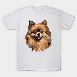 Pomeranian Illustration T-Shirt